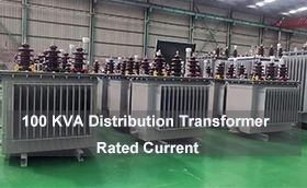 זרם מדורג של שנאי הפצה של 100 KVA
